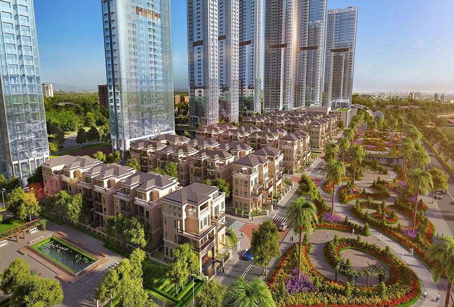 Tổng thể khu biệt thự Victoria Golden River Ba Son quận 1